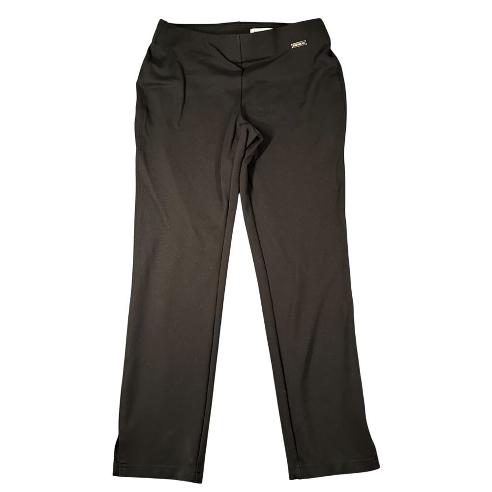 Rafaella Comfort Womens M Black Pull On Ponte Straight Leg‎ Pants